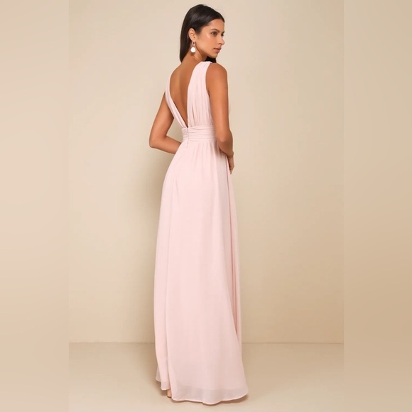 LULU’S Heavenly Hues Blush Maxi Dress - Picture 5 of 8
